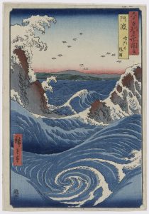 Utagawa Hiroshige Awa. I gorghi di Naruto  1855 355 x 247 mm silografia policroma Museum of Fine Arts, Boston - William Sturgis Bigelow Collection